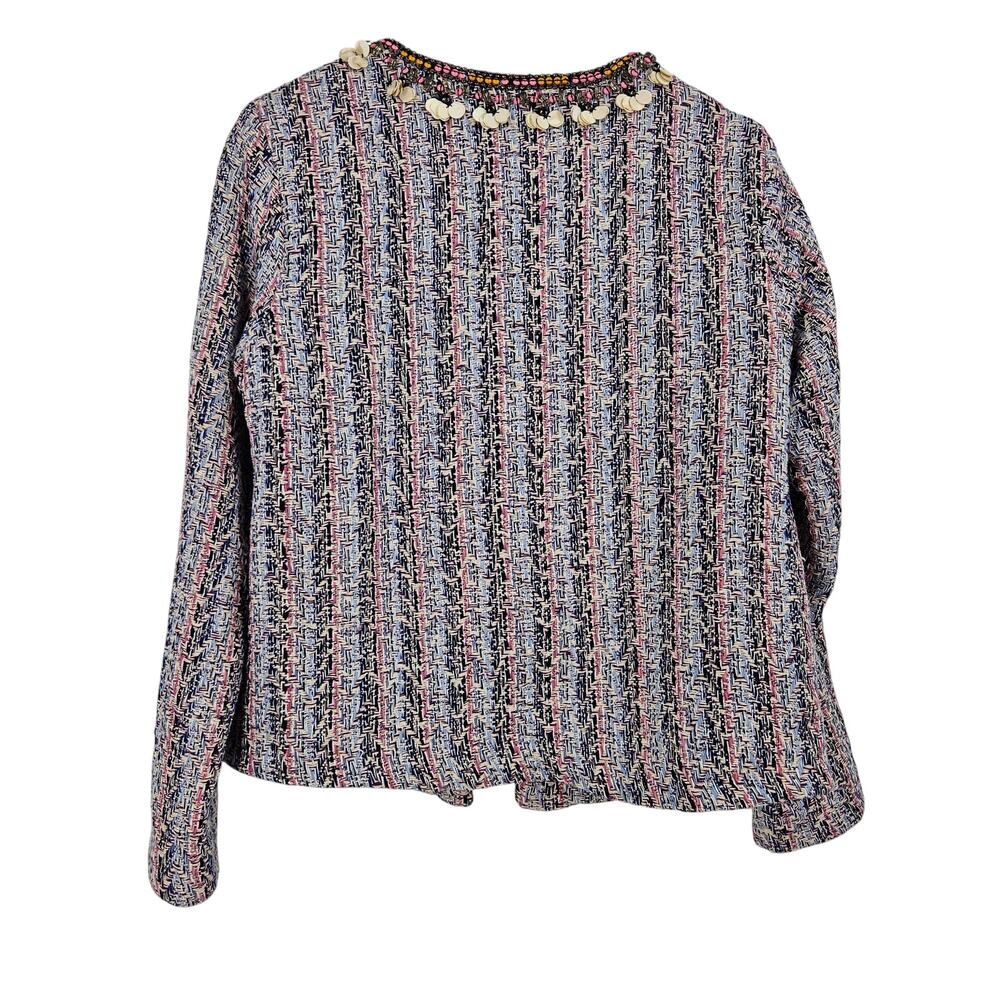 Anthropologie Summer Of Love Suzy Tweed Jacket Beaded Embellished NWT Size S - Picture 2 of 8